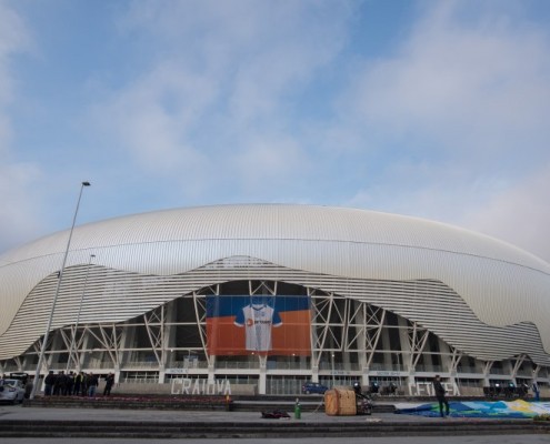 Accesul în noul stadion din Craiova prin scanarea biletului- sistem de ticketing